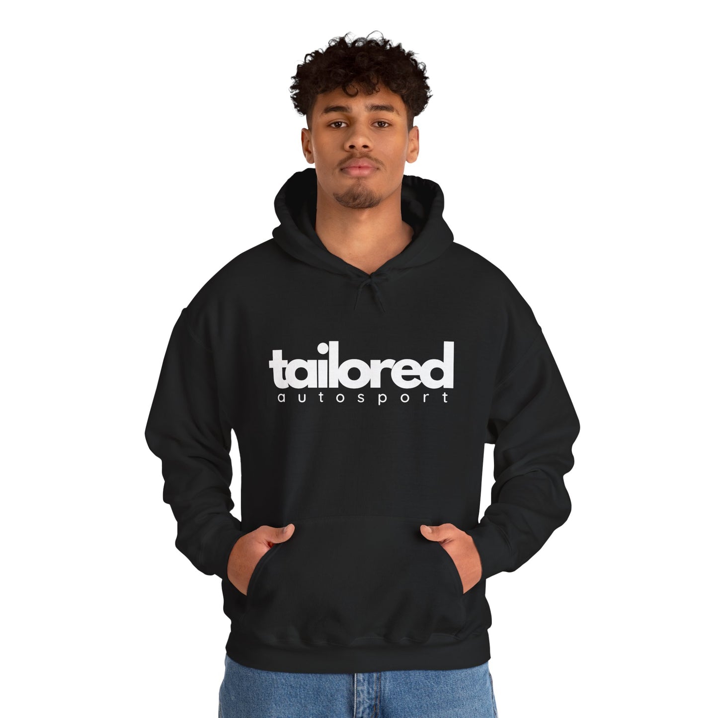 Unisex Heavy Tailored Autosport Black Hoodie