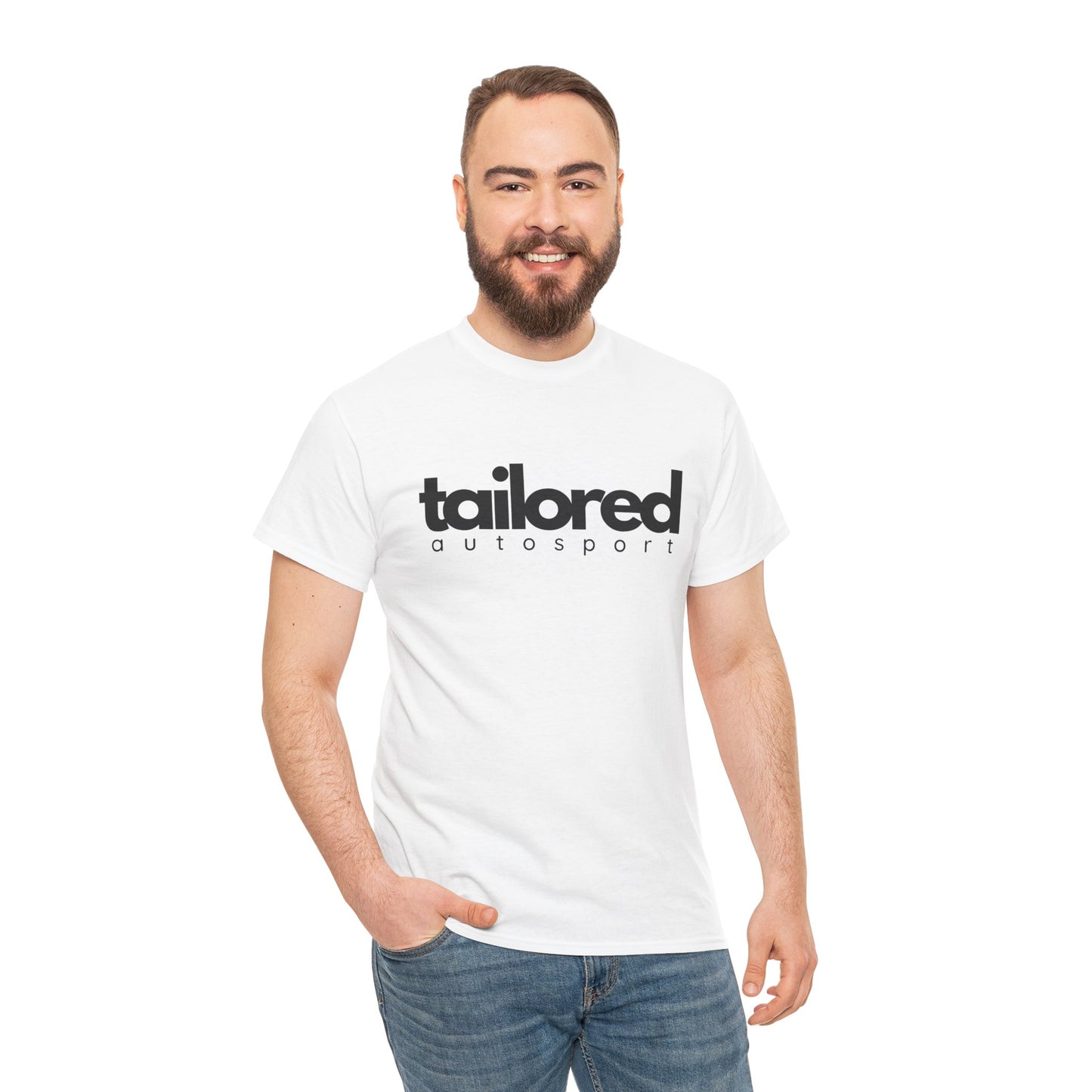 Unisex Tailored Autosport White T-Shirt