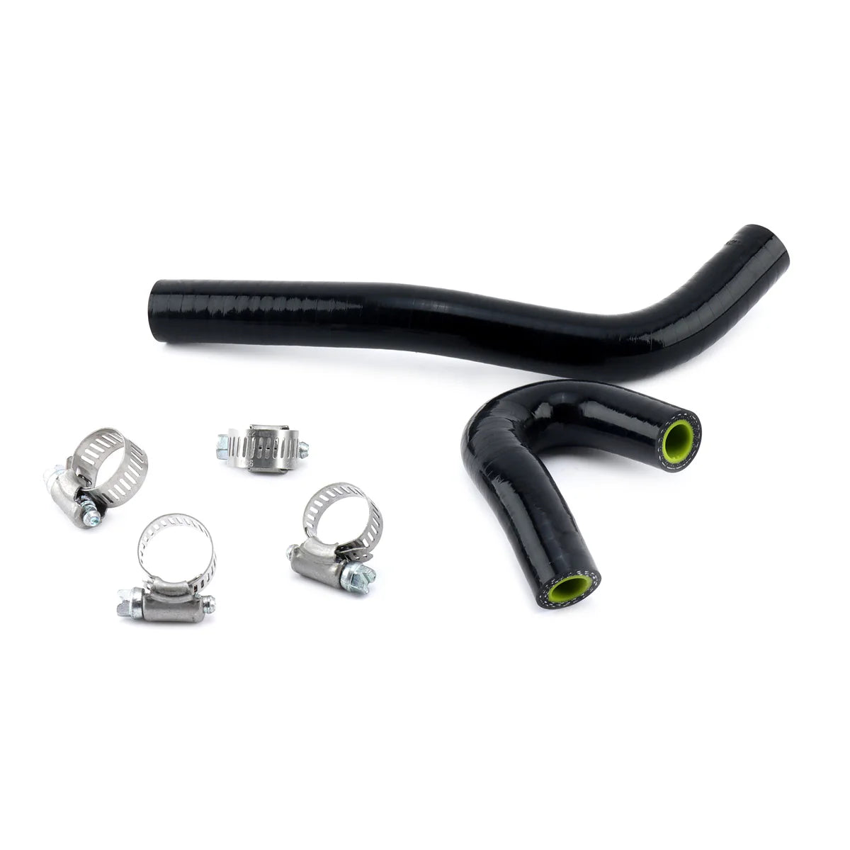 Hybrid Racing Silicone Oil Cooler Hoses (06-11 Honda Civic Si) (Black)