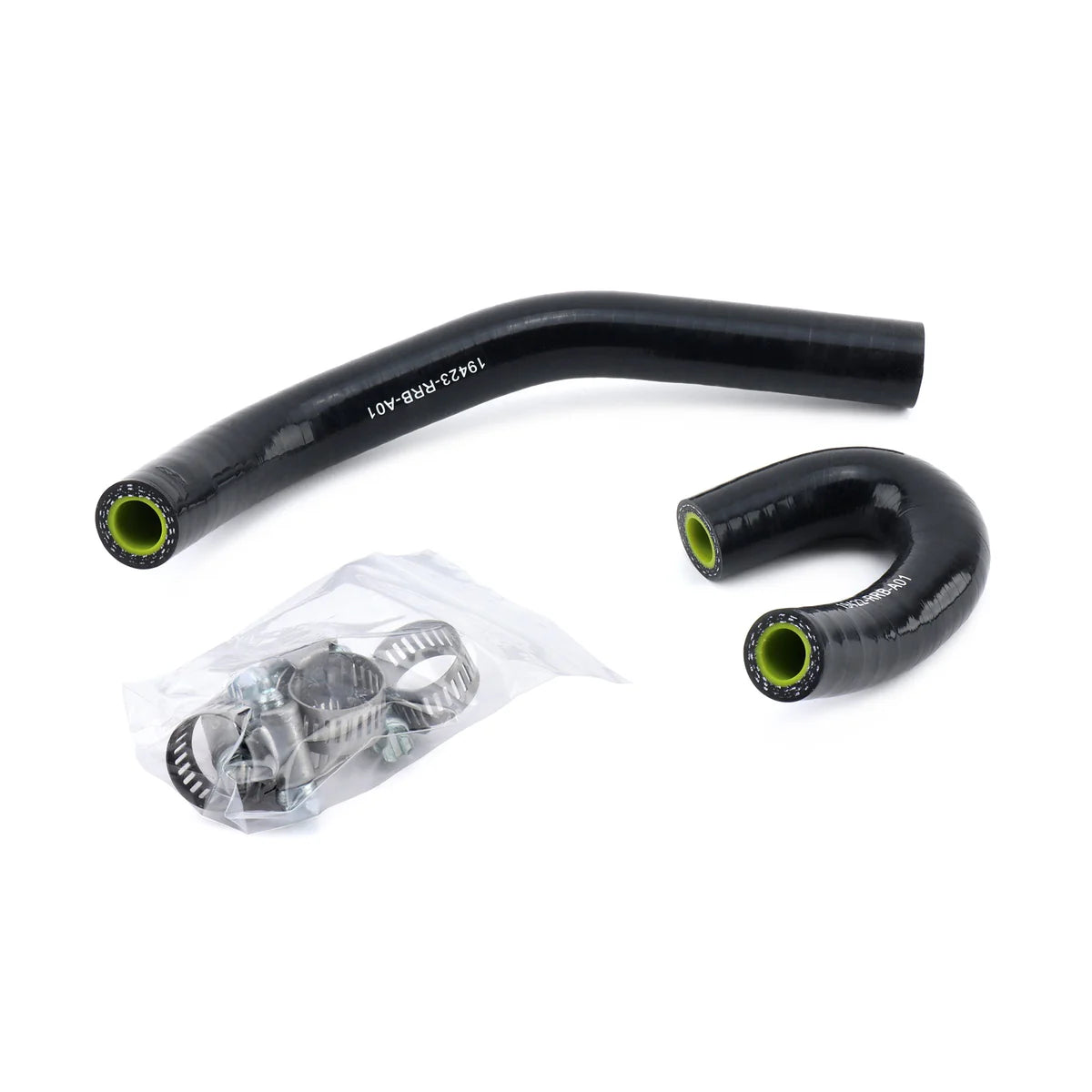 Hybrid Racing Silicone Oil Cooler Hoses (06-11 Honda Civic Si) (Black)