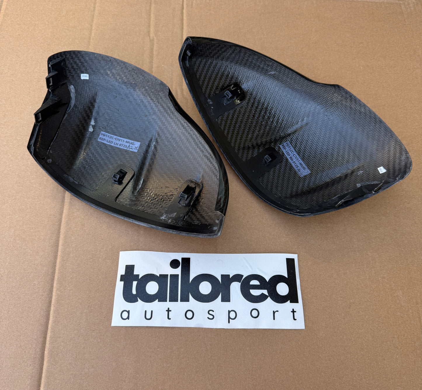 Tailored Autosport 22+ Civic Carbon FIber Mirror Caps