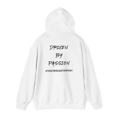 Unisex Heavy Tailored Autosport White Hoodie