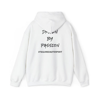 Unisex Heavy Tailored Autosport White Hoodie