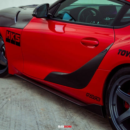 Seibon Carbon Fiber Side Skirt 20+ Toyota Supra A90