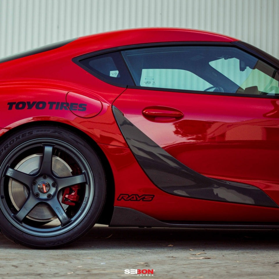 Seibon Carbon Fiber Side Skirt 20+ Toyota Supra A90