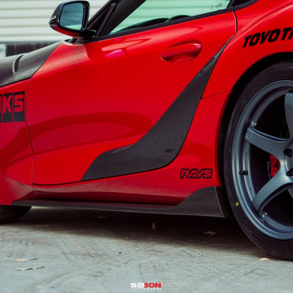 Seibon Carbon Fiber Side Skirt 20+ Toyota Supra A90