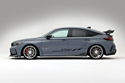 Varis Arising-1 Street / EVO / Arising II / S-Tai Side Skirts (Carbon+ / With Clear Finish) - 23+ Civic Type R FL5