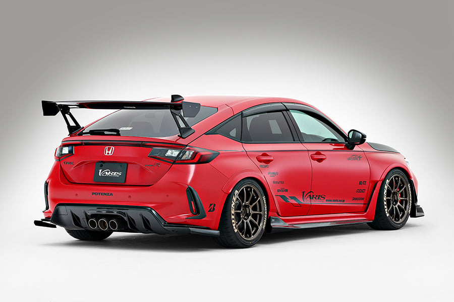 Varis Arising-1 Street / EVO / Arising II / S-Tai Rear Under Splitters (Carbon) - 23+ Civic Type R FL5