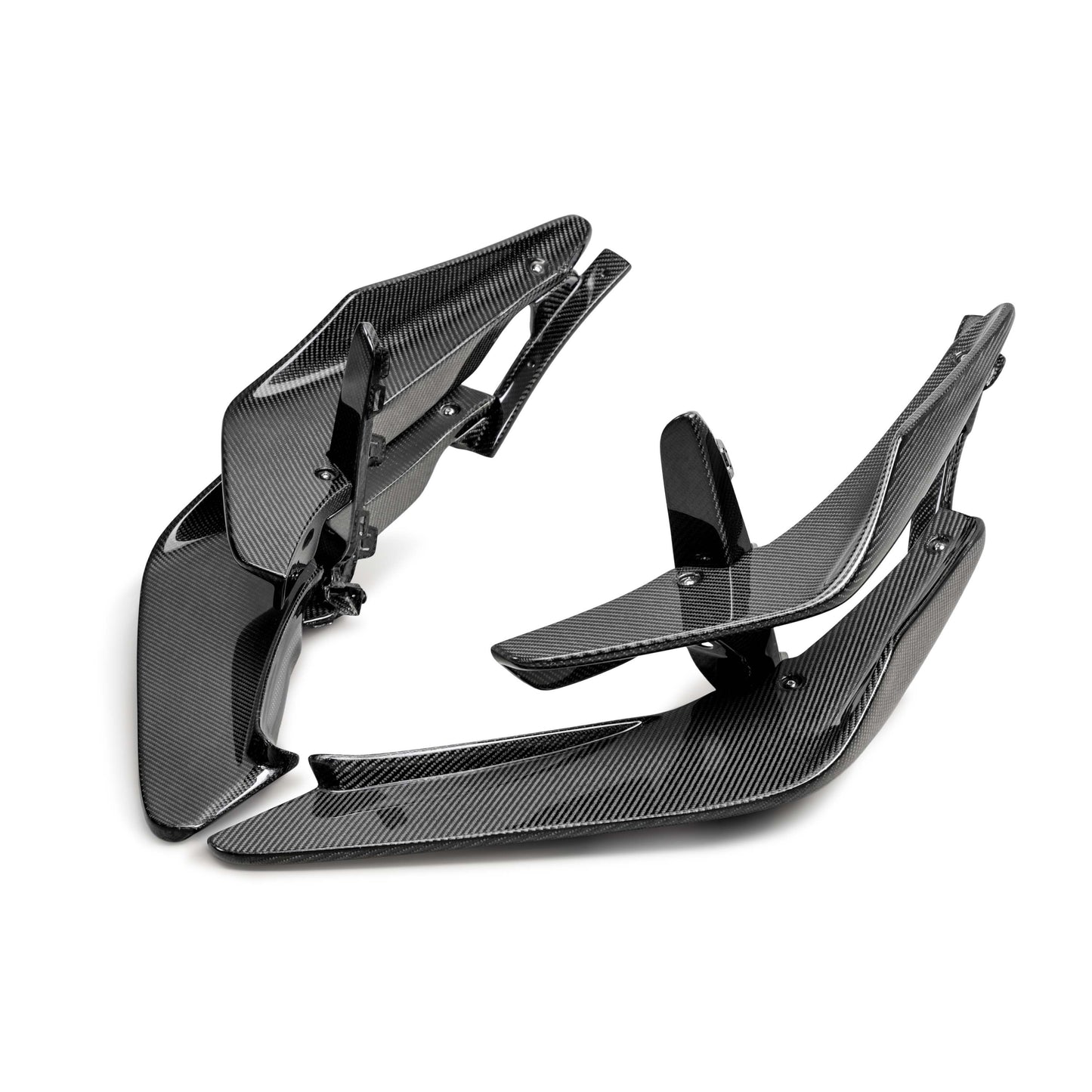 Seibon Carbon Fiber Front Bumper Canards 23+ Civic Type R FL5
