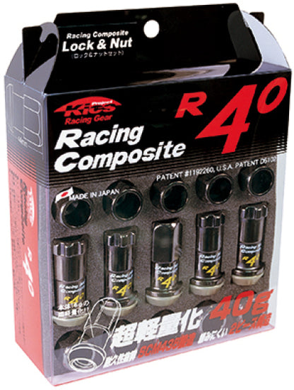 Project Kics M12x1.50 R40 Lug Nuts - Black