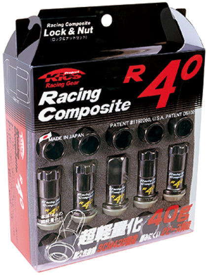 Project Kics M12x1.50 R40 Lug Nuts - Black