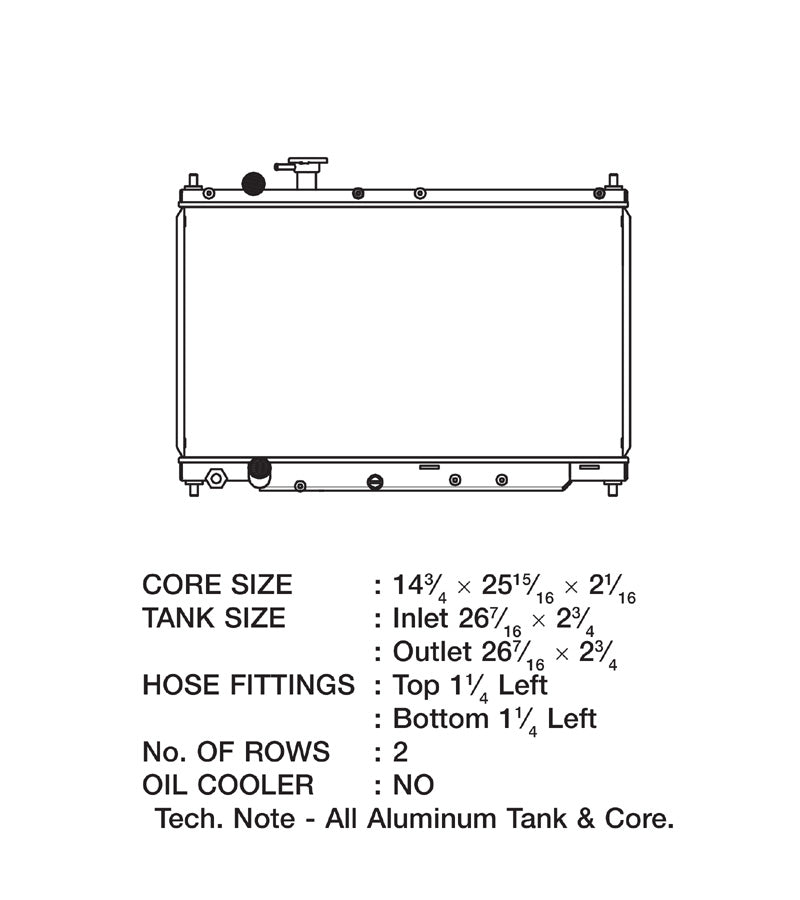 CSF Performance All Aluminum Radiator 00-09 Honda S2000