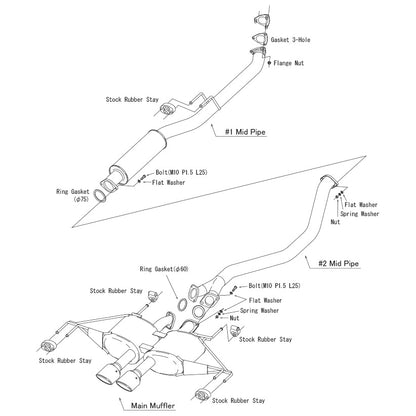 HKS Legamax Sport Exhaust 23+ Civic Type R FL5