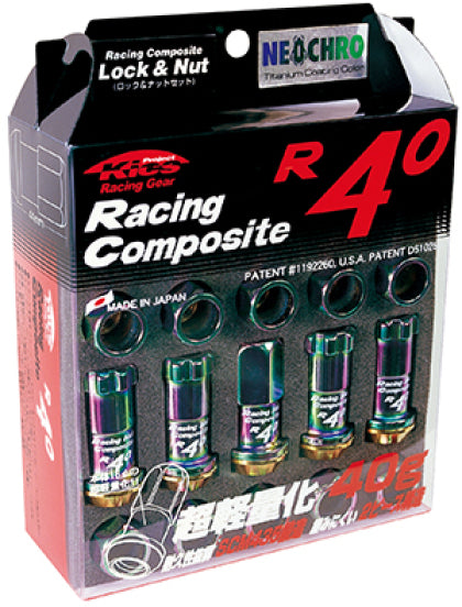 Project Kics M12x1.50 R40 Lug Nuts - Neo Chrome