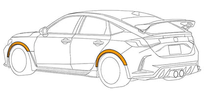 HKS Fender Molding (ABS Plastic) 23+ Civic Type R FL5