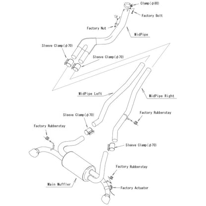 HKS Super Turbo Muffler (Cat-Back) Toyota Supra A90