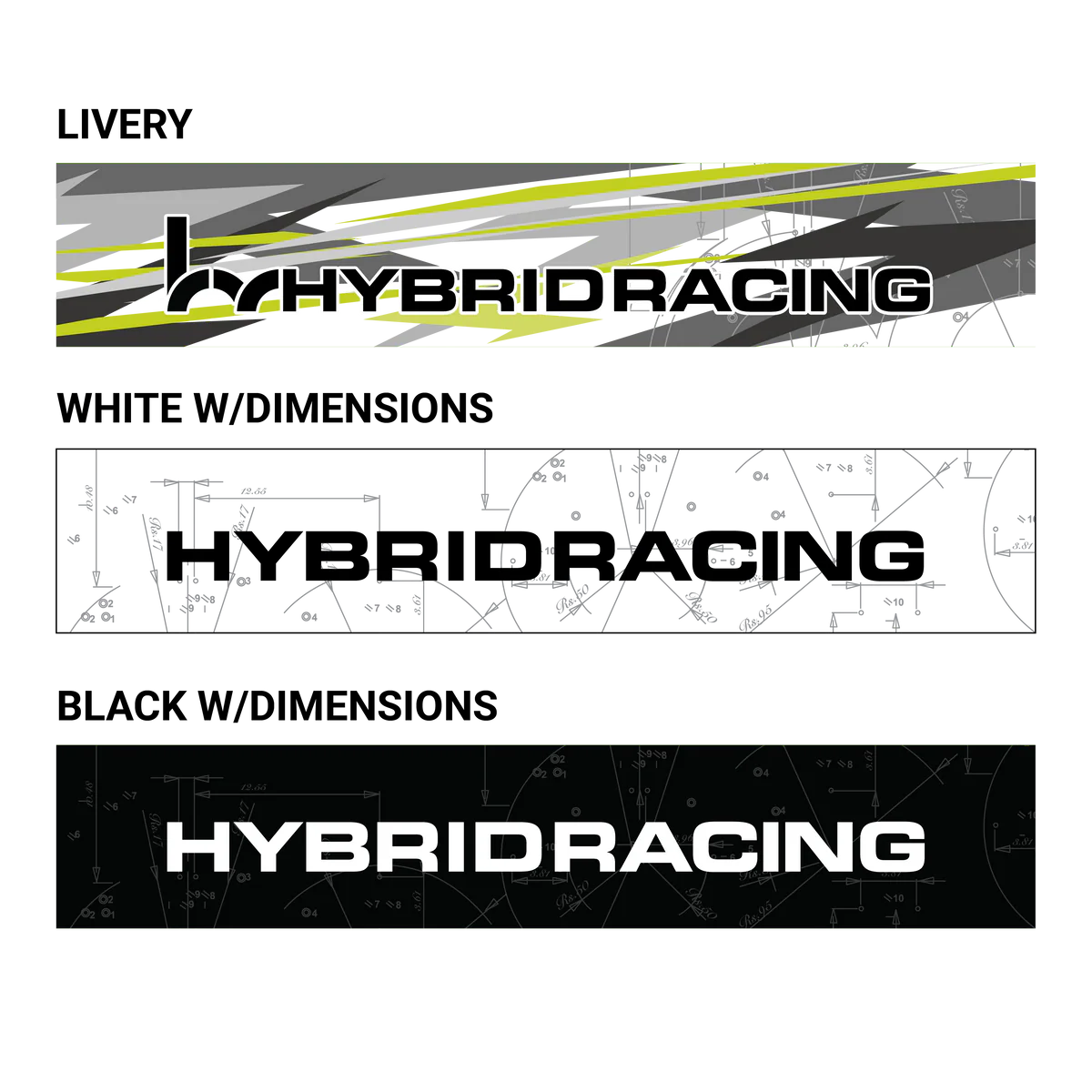 Hybrid Racing Dimensions Sunstrip