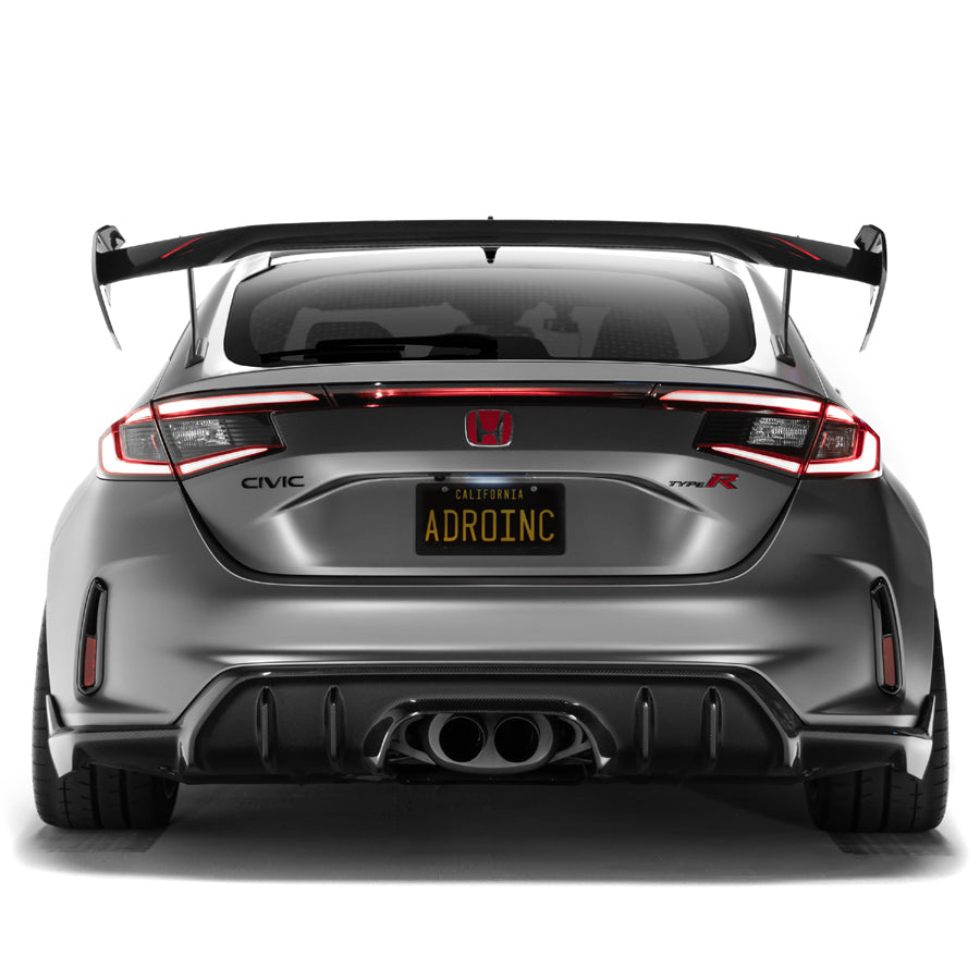 ADRO Carbon Fiber AT-R4 Swan Neck Wing 23+ Civic Type R FL5