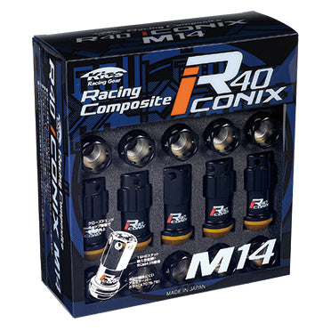 Project Kics M14x1.50 R40 Lug Nuts - Black