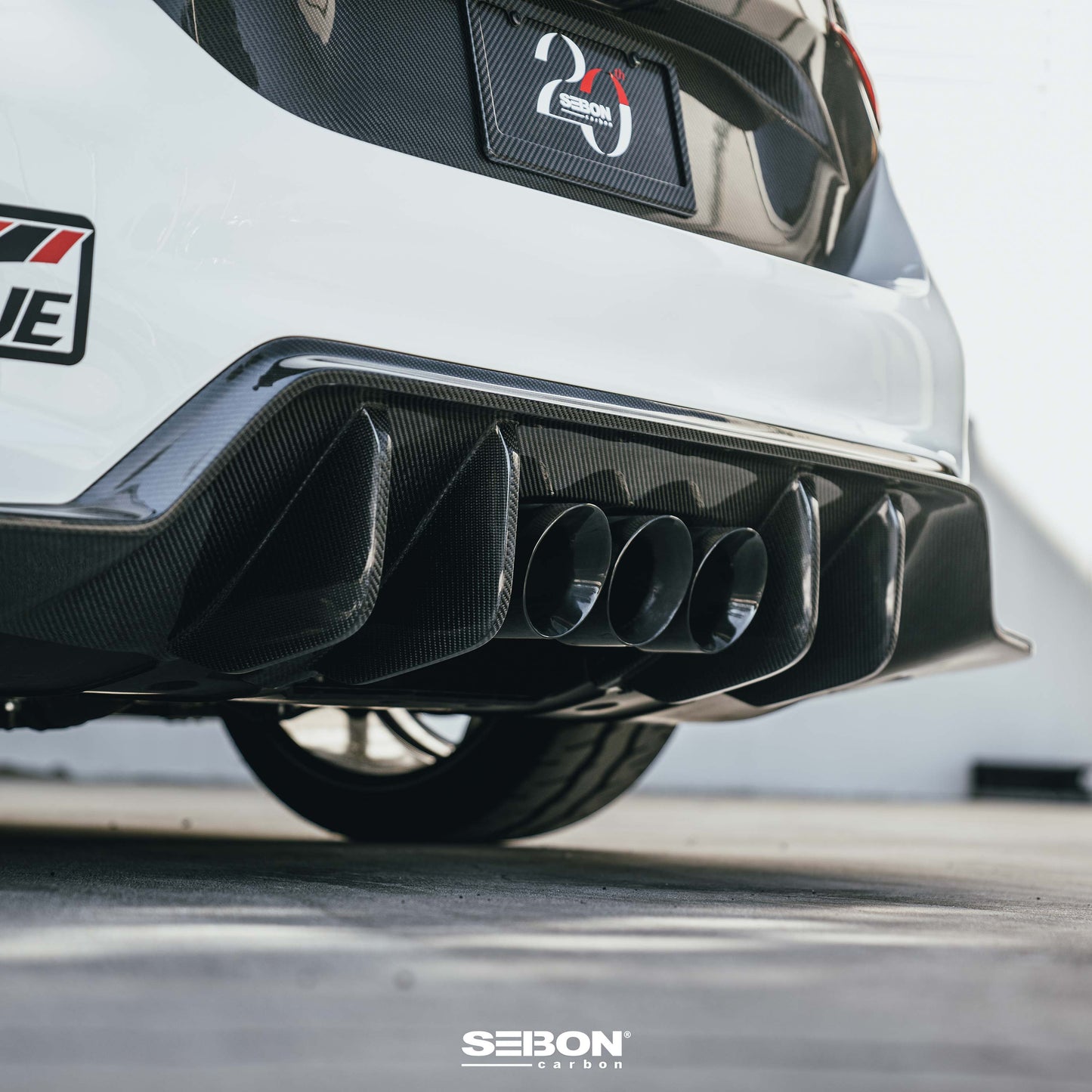 Seibon Carbon Fiber MB-Style Rear Diffuser 23+ Civic Type R FL5